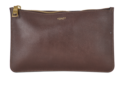 Coach New York Zip Pouch, &pound;65, Accessories, Brown, Leather, Front view